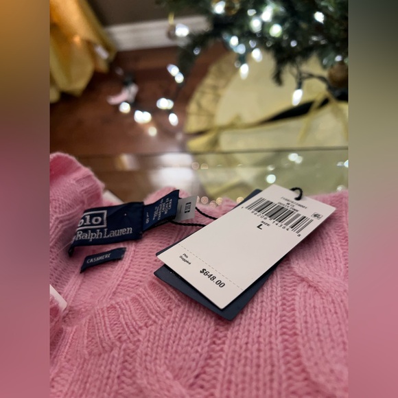 💥 SOLD💥 750$ - THE POLO RALPH LAUREN ICONIC CASHMERE SWEATER - Large - Picture 7 of 12